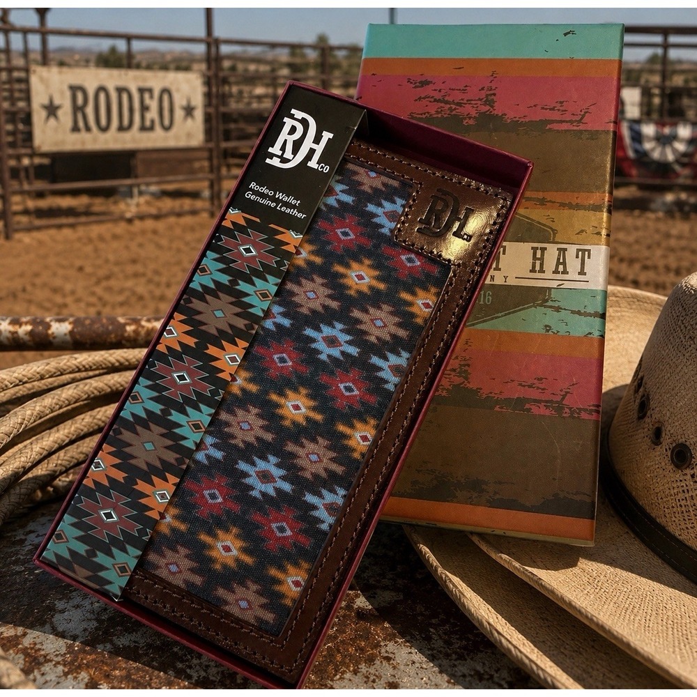 Red Dirt Hat Company Red Dirt Hat Southwest Canvas Rodeo Wallet
